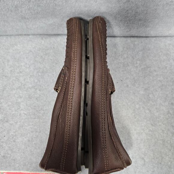 Minnetonka Twin-Gore Moosehide Classic Slip On Loafer Moccasins Size 10 - Picture 7 of 8